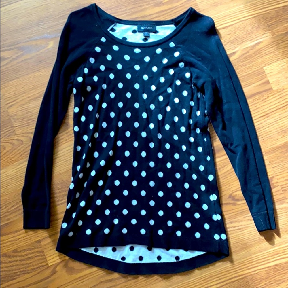 Polka dot sweater